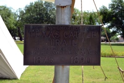 Texas Cattle Trail Marker image. Click for full size.