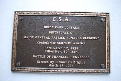 Bride Park Cottage Marker image. Click for full size.