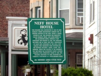 Neff House Hotel Marker image. Click for full size.