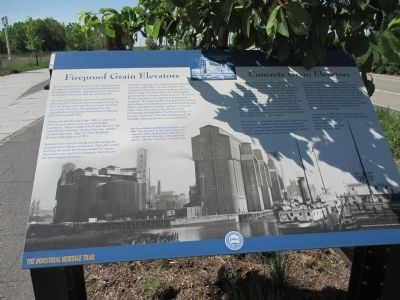 Fireproof Grain Elevators / Concrete Grain Elevators Marker image. Click for full size.