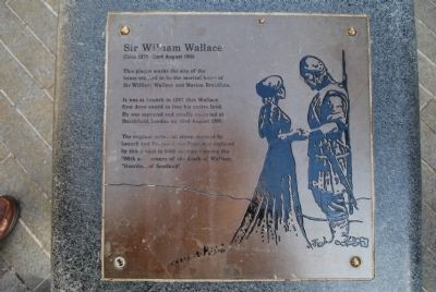 Sir William Wallace Marker. Click for full size. Sir William Wallace Marker image. Click for full size.