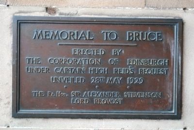 Memorial to Robert the Bruce Marker. Click for full size. Memorial to Robert the Bruce Marker image. Click for full size.
