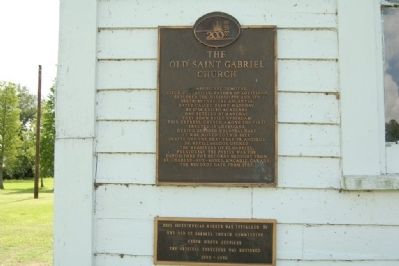 The Old Saint Gabriel Church Marker image, Touch for more information