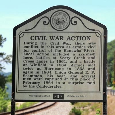 Civil War Action Face of Marker image. Click for full size.