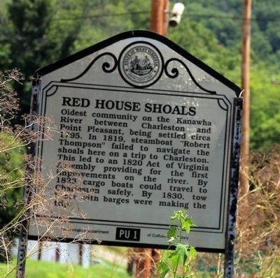 Red House Shoals Face of Marker image. Click for full size.