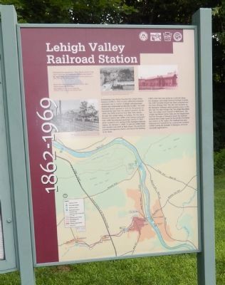 Lehigh Valley Railroad Station Marker image. Click for full size.