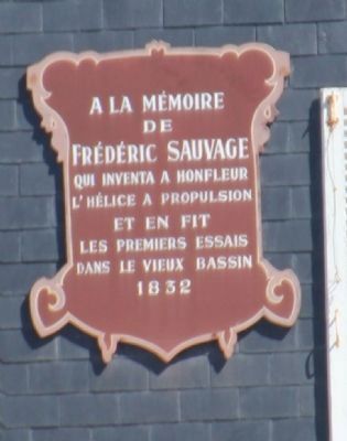 Frédéric Sauvage Marker. Click for full size. Frédéric Sauvage Marker image. Click for full size.