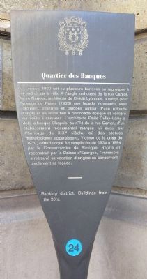 Quartier des Banques Marker image. Click for full size.