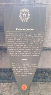Palais de Justice Marker image. Click for full size.