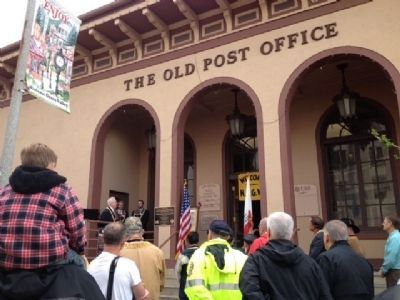 The Old Post Office Marker Dedication image. Click for full size.