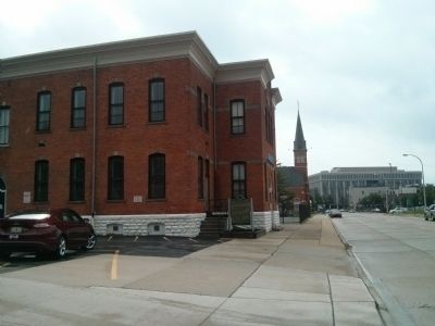 Saint Mary's School and Marker image. Click for full size.