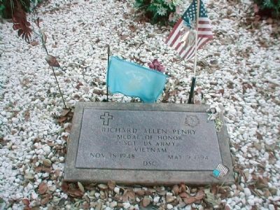 Sergeant Richard A. Penry Grave Marker image. Click for full size.