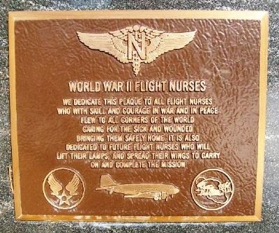 World War II Flight Nurses Marker image. Click for full size.