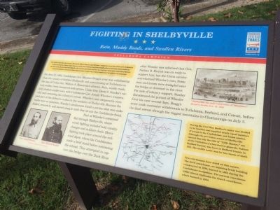 Fighting in Shelbyville Marker image. Click for full size.