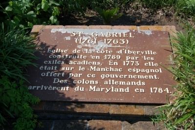 St - Gabriel Marker image. Click for full size.