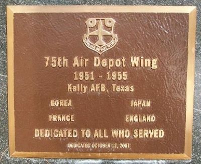 75th Air Depot Wing Marker image. Click for full size.