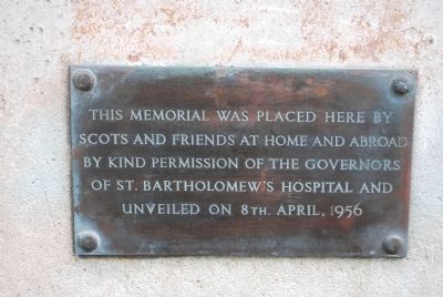 Sir William Wallace Memorial Marker. Click for full size. Sir William Wallace Memorial Marker image. Click for full size.