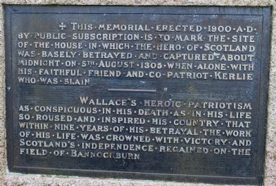 William Wallace Betrayal & Capture Memorial image. Click for full size.