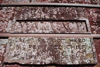 William Wallace Statue Inscription image. Click for full size.