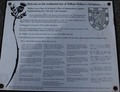 William Wallace Birthplace Marker. Click for full size. William Wallace Birthplace Marker image. Click for full size.