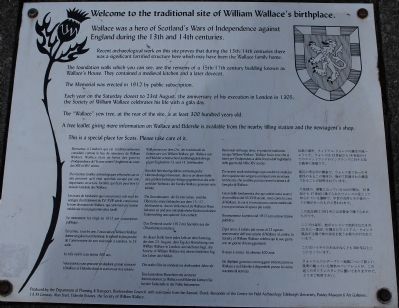 William Wallace Birthplace Marker image. Click for full size.