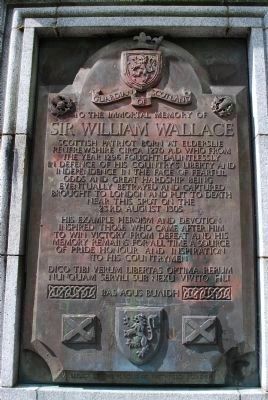 William Wallace Birthplace Marker. Click for full size. William Wallace Birthplace Marker image. Click for full size.