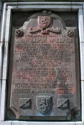 William Wallace Birthplace Marker image. Click for full size.