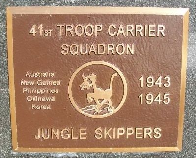 41st Troop Carrier Squadron Marker image. Click for full size.