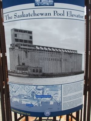 The Saskatchewan Pool Elevator Marker. Click for full size. The Saskatchewan Pool Elevator Marker image. Click for full size.