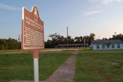 The Ascension Parish Negro Fair Association, Inc. Marker and grounds image. Click for full size.