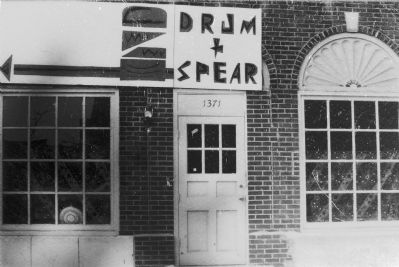 The Drum and Spear Bookstore, 1970. image. Click for full size.
