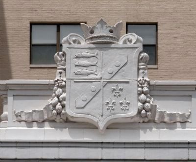 Crest Above the Front Door<br>Columbia Uptown image. Click for full size.