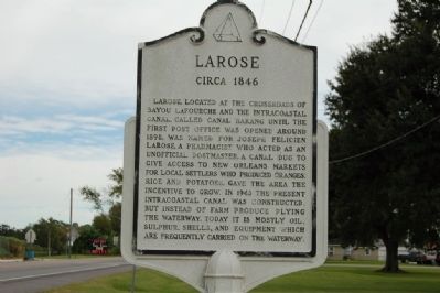 Larose Marker image. Click for full size.
