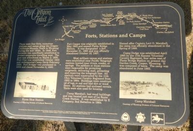 Forts, Stations, and Camps Marker, panel 1 image. Click for full size.