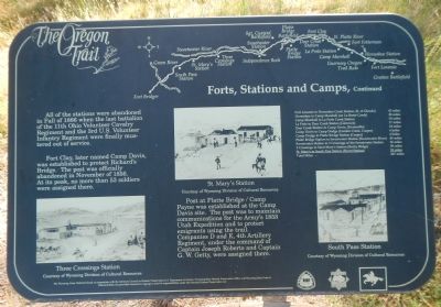 Forts, Stations, and Camps Marker, panel 2 image. Click for full size.
