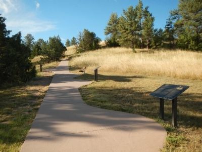 The United States Army and the Oregon Trail Marker image. Click for full size.
