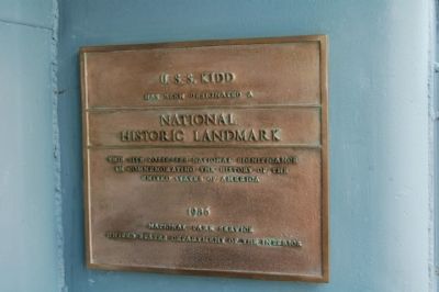 U.S.S. Kidd Marker. Click for more information. U.S.S. Kidd Marker image. Click for more information.