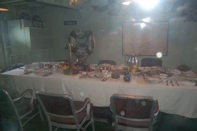 U.S.S. Kidd Officers mess image. Click for full size.