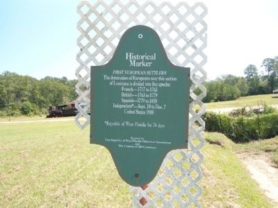 First European Settlers Marker. Click for full size. First European Settlers Marker image. Click for full size.