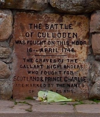 Culloden Battlefield Marker image. Click for full size.