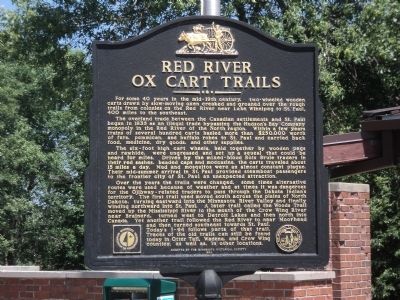 Red River Ox Cart Trails Marker image. Click for full size.