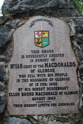 Massacre of Glencoe Memorial Marker image. Click for full size.