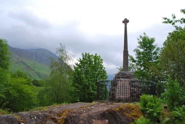Massacre of Glencoe Memorial Marker - Wide View. Click for full size. Massacre of Glencoe Memorial Marker - Wide View image. Click for full size.