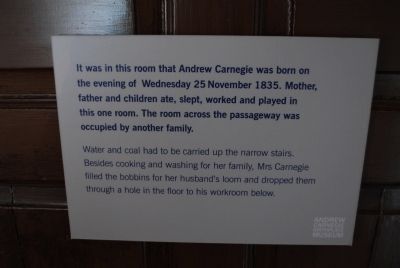 Birthplace Room of Andrew Carnegie image. Click for full size.