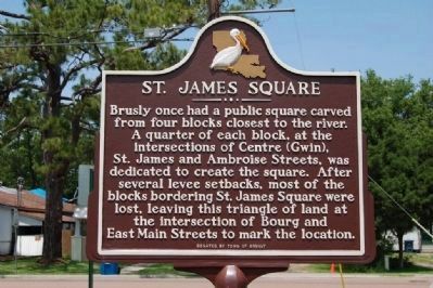 St. James Square Marker (side 2) image. Click for full size.