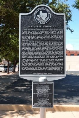 Pine Street Shootout Marker image. Click for full size.