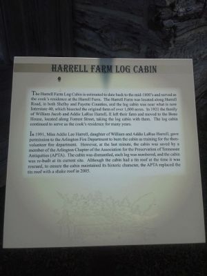 Harrell Farm Log Cabin Marker image. Click for full size.