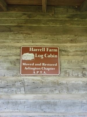Harrell Farm Log Cabin Secondary Marker image. Click for full size.