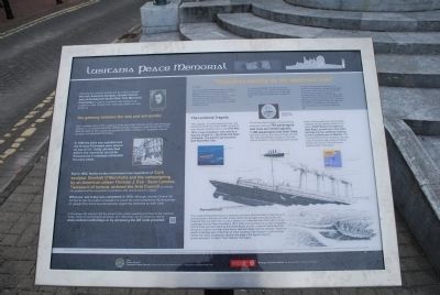 New Lusitania Peace Memorial Marker. Click for full size. New Lusitania Peace Memorial Marker image. Click for full size.