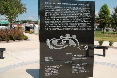 The New Orleans Katrina Memorial Corporation (side 2) image. Click for full size.